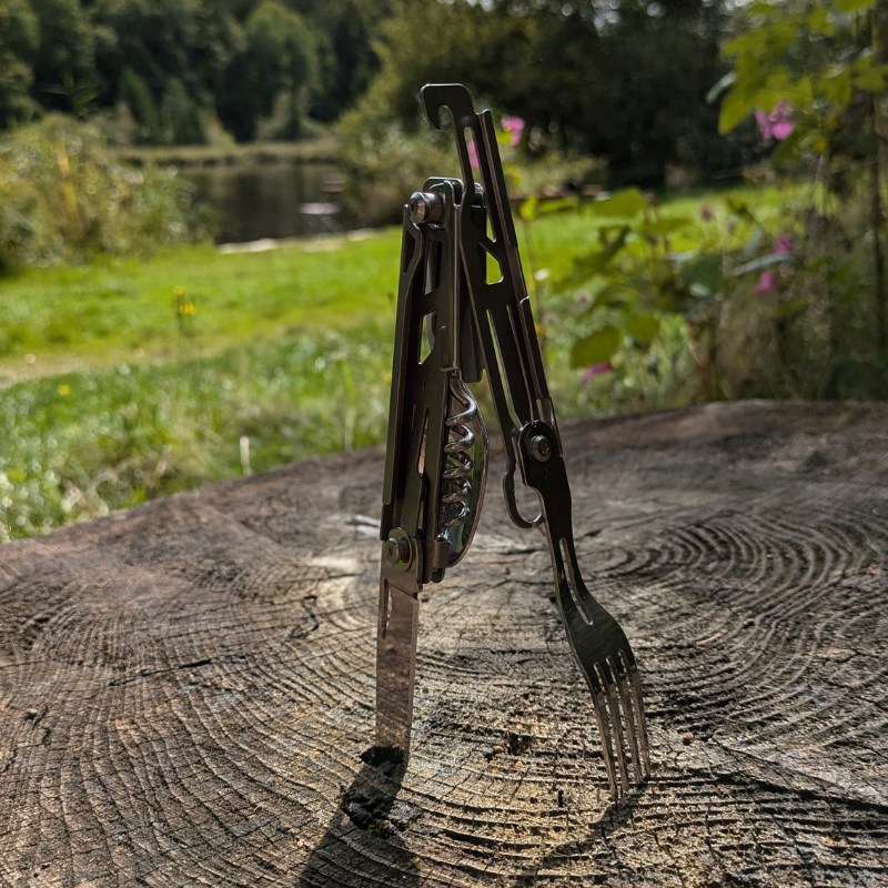 Faltbares Outdoor-Besteck 6-in-1