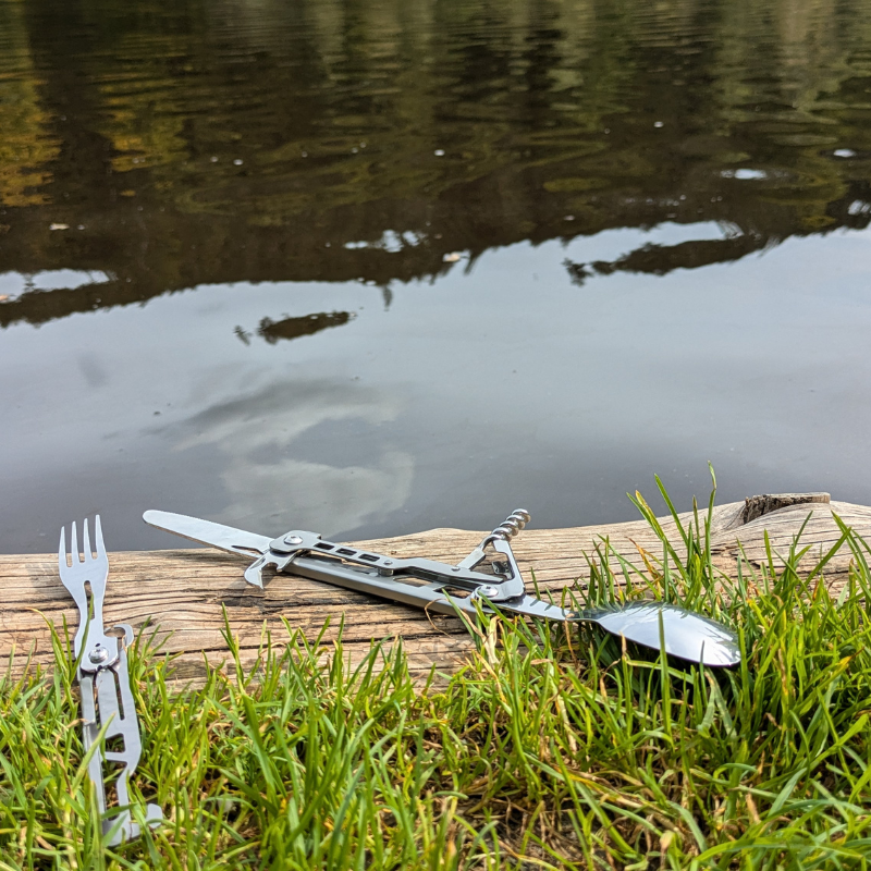 Faltbares Outdoor-Besteck 6-in-1