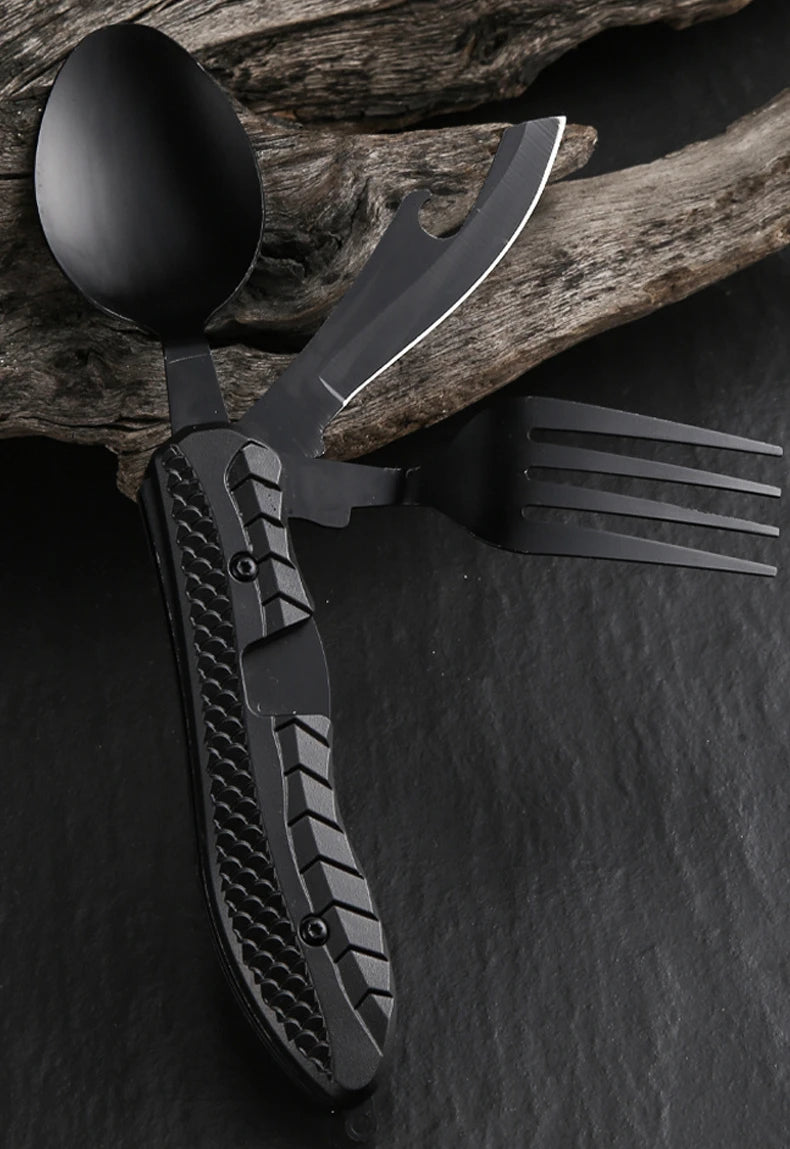 Faltbares Outdoor-Besteck 3-in-1