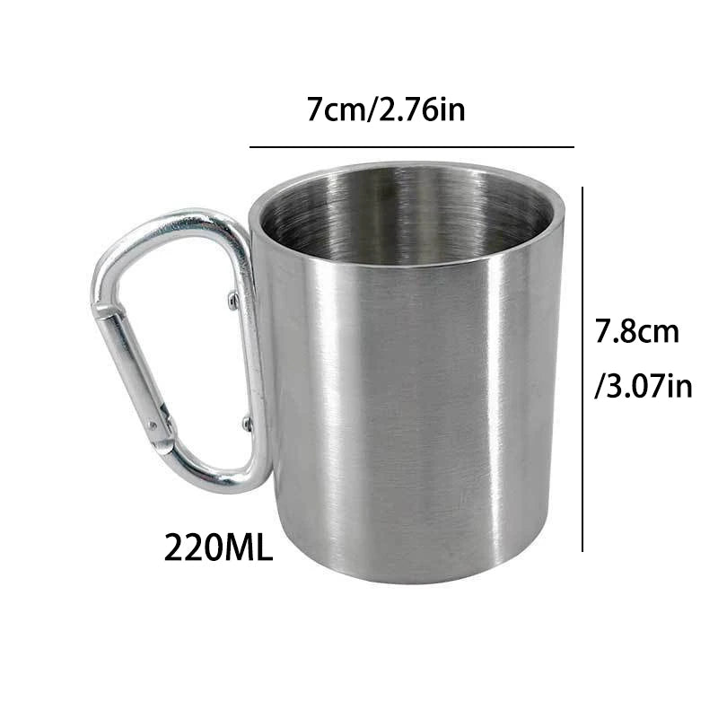 Camping Edelstahl Becher